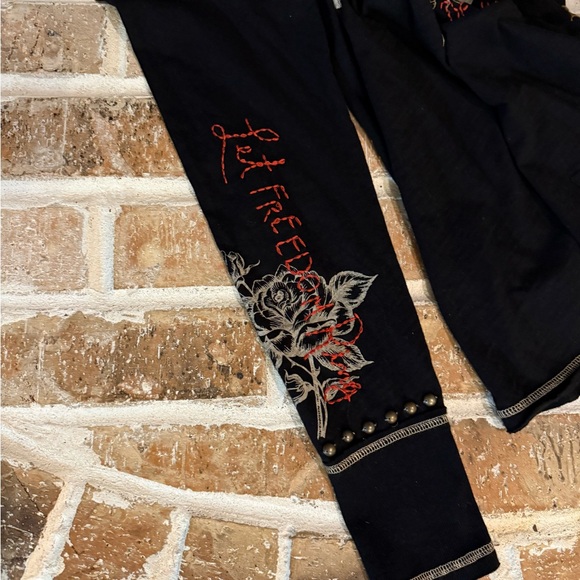 Double D Ranch Black Let Freedom Ring long sleeve tee - Picture 6 of 6